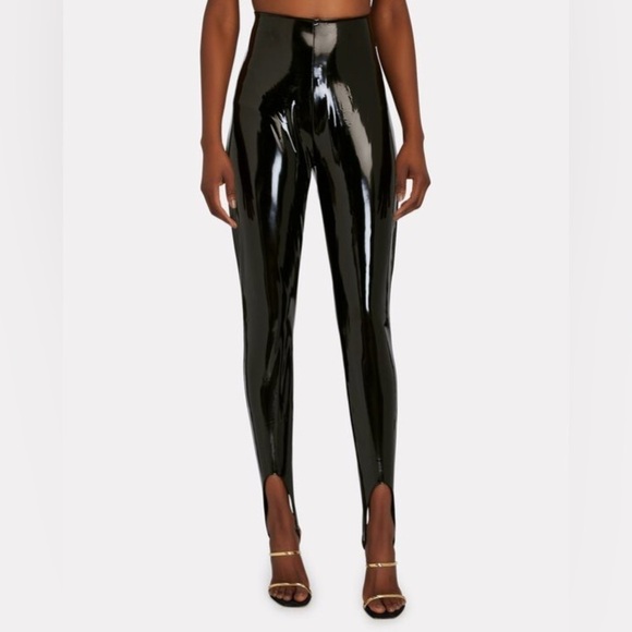 Amina Muaddi x Wolfrod Latex Stirrup Leggings 🖤 sz 6 NWOT - Picture 11 of 16
